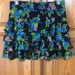 Abercrombie & Fitch Ruffle Skirt With Floral Print